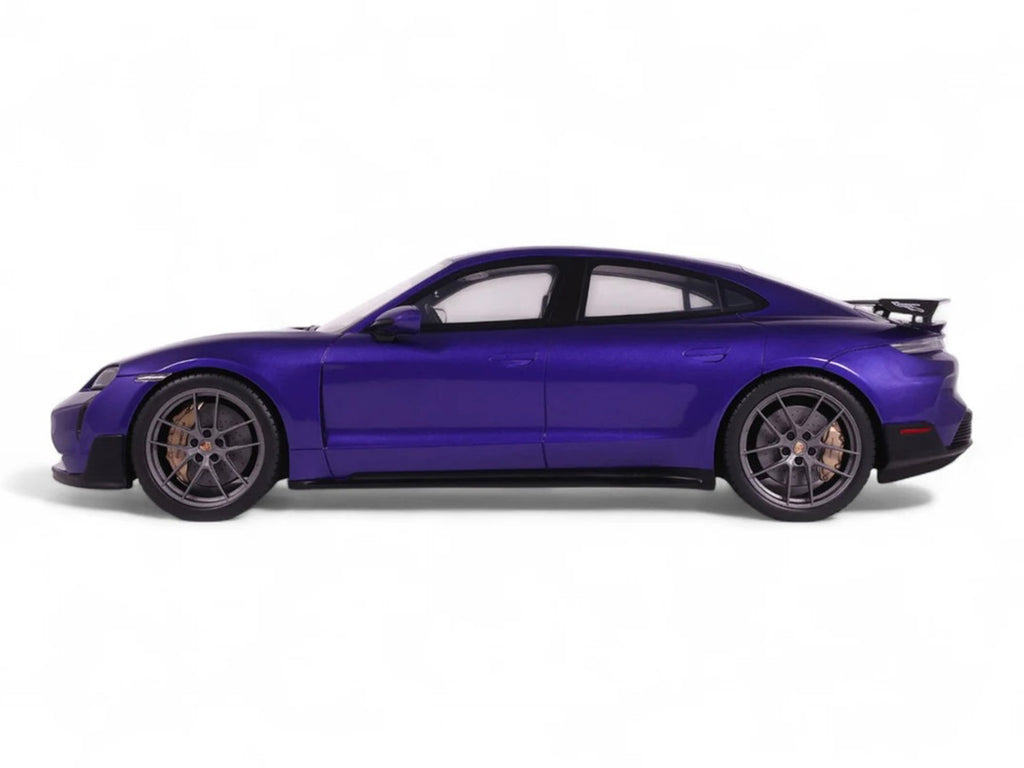 2023 Porsche Taycan Turbo GT Purple Sky Metallic 1/18 Model Car by GT Spirit-3
