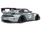 2024 RWB Yuiitsumuni #27 Silver Metallic 1/18 Model Car by GT Spirit-1