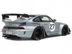 2024 RWB Yuiitsumuni #27 Silver Metallic 1/18 Model Car by GT Spirit