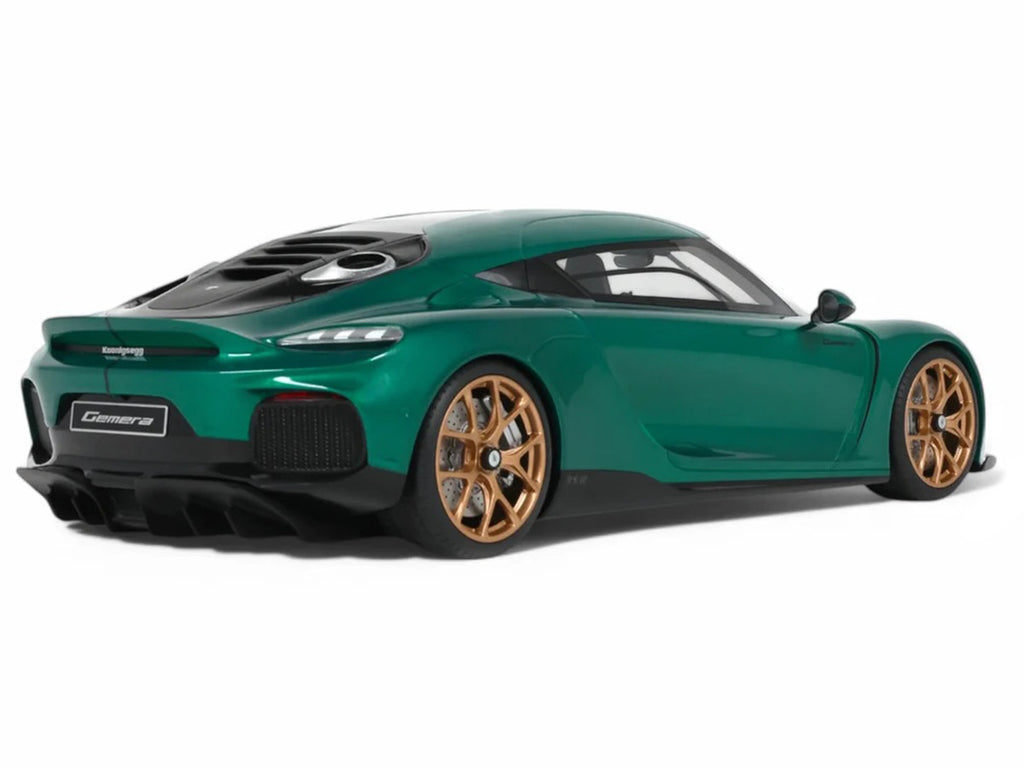 2024 Koenigsegg Gemera Racing Green Metallic 1/18 Model Car by GT Spirit-1