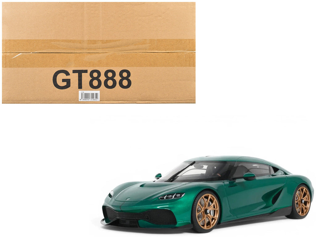 2024 Koenigsegg Gemera Racing Green Metallic 1/18 Model Car by GT Spirit-4