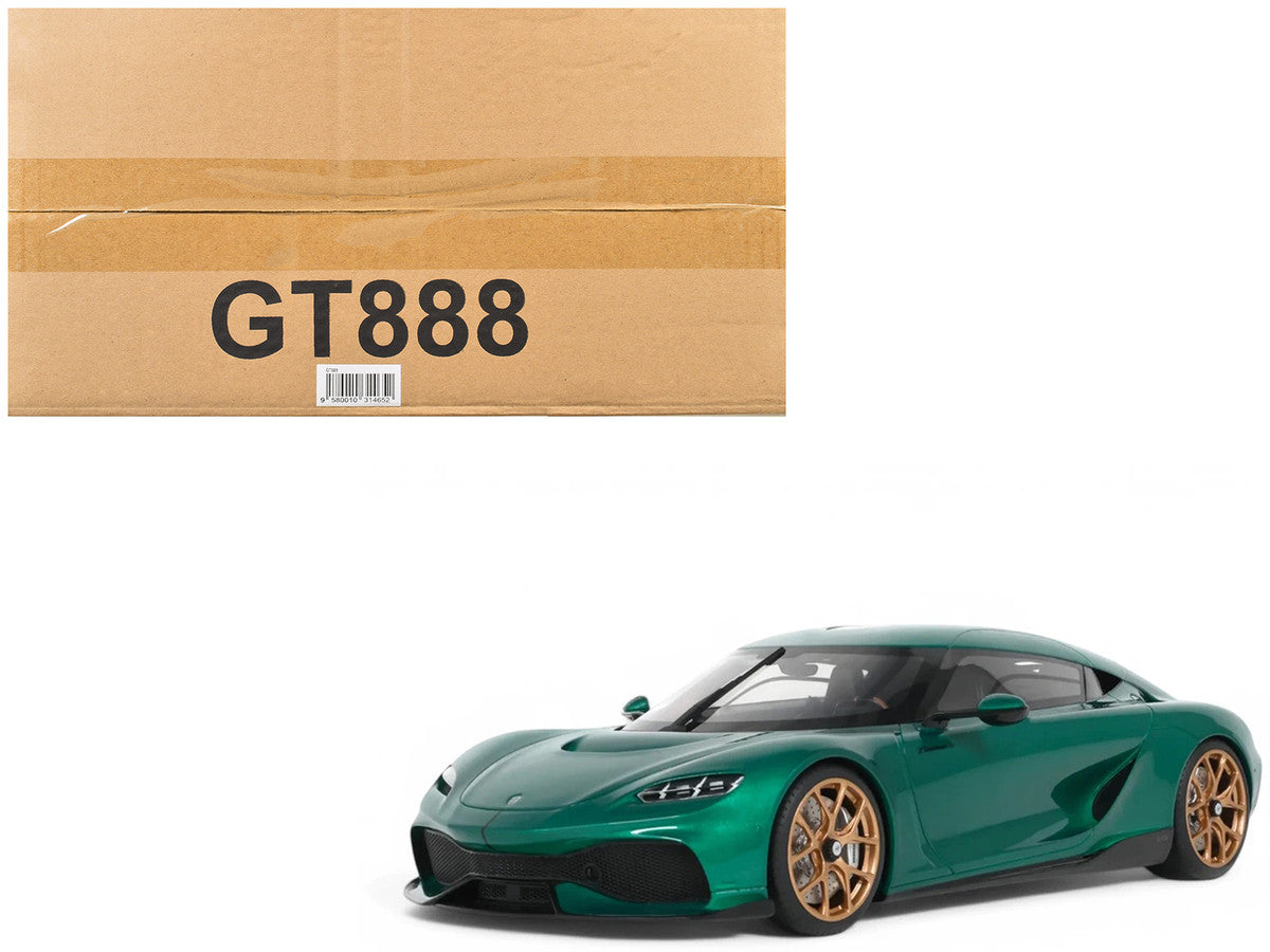 2024 Koenigsegg Gemera Racing Green Metallic 1/18 Model Car by GT Spirit-4