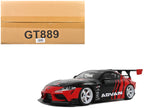 2020 Toyota Supra GR RHD (Right Hand Drive) "Advan" Black and Red 1/18 Model Car by GT Spirit-4