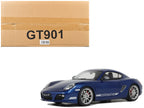 2012 Porsche Cayman R Aqua Blue Metallic 1/18 Model Car by GT Spirit-4