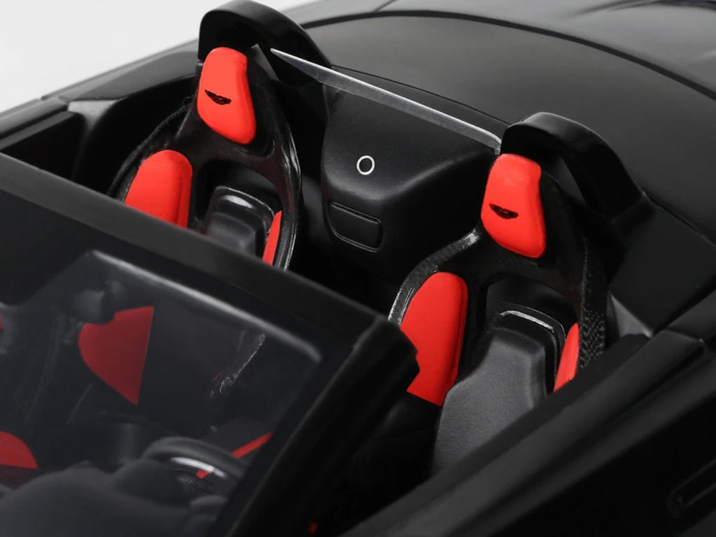 2023 Aston Martin V12 Vantage Roadster Onyx Black 1/18 Model Car by GT Spirit-3