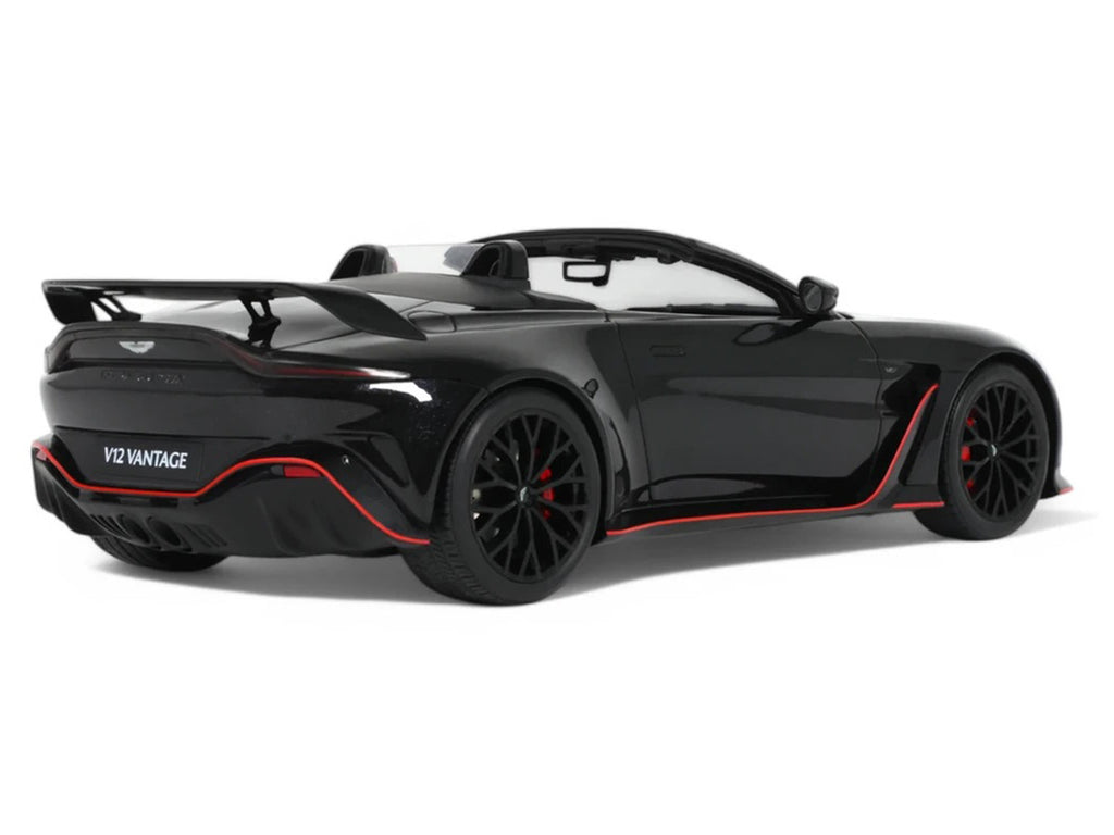 2023 Aston Martin V12 Vantage Roadster Onyx Black 1/18 Model Car by GT Spirit-0