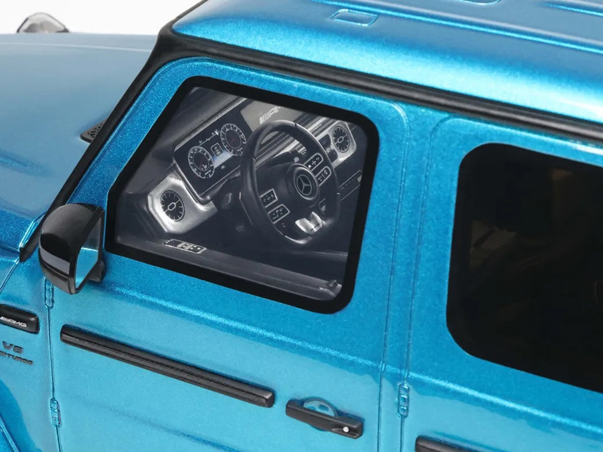 2024 Mercedes-Benz G 63 AMG Hyper Blue Magno Metallic 1/18 Model Car by GT Spirit-3