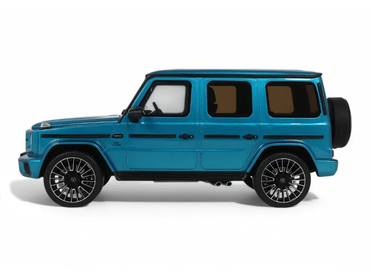 2024 Mercedes-Benz G 63 AMG Hyper Blue Magno Metallic 1/18 Model Car by GT Spirit-0