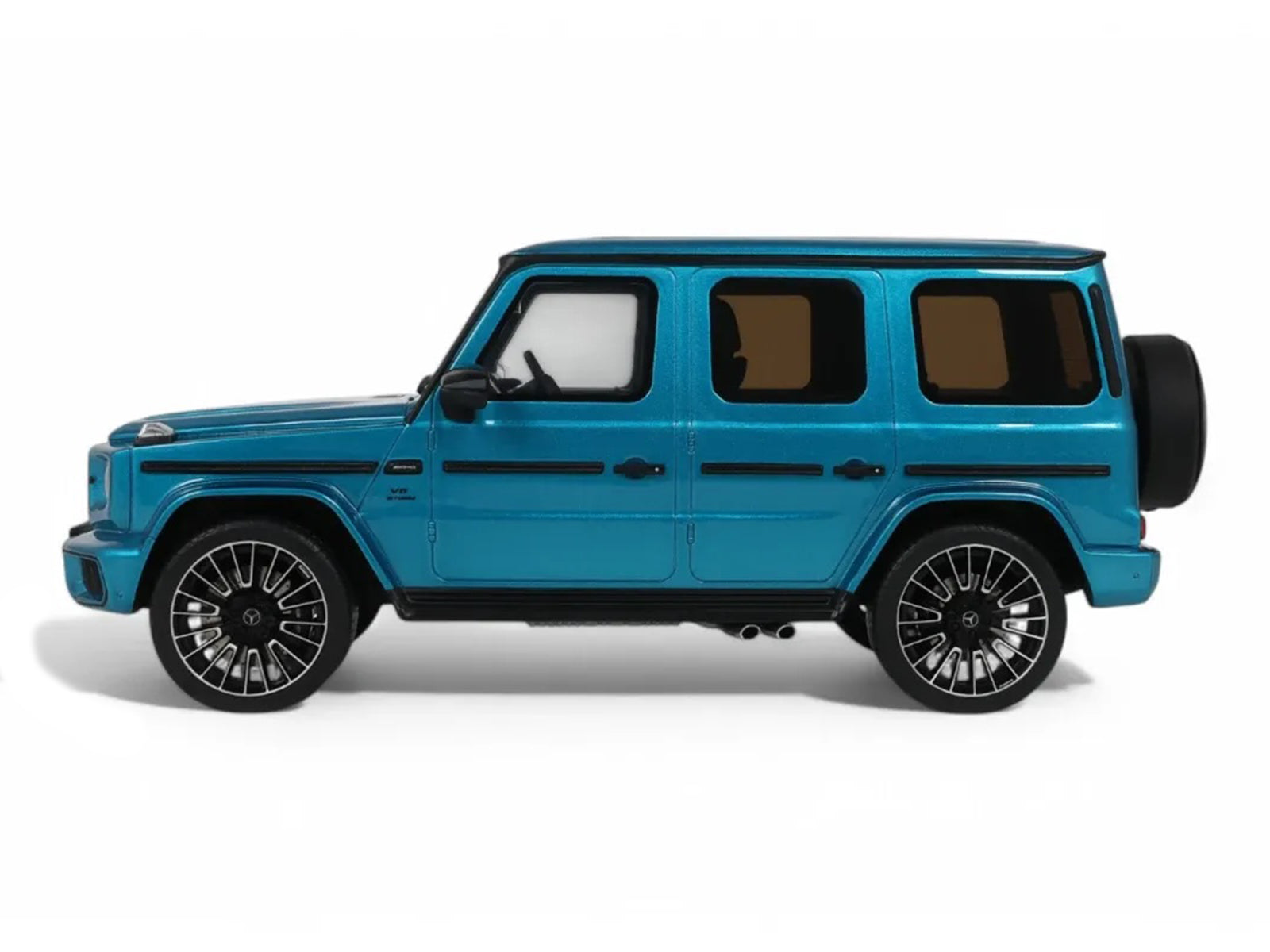 2024 Mercedes-Benz G 63 AMG Hyper Blue Magno Metallic 1/18 Model Car by GT Spirit