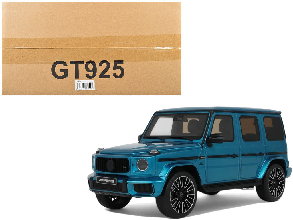 2024 Mercedes-Benz G 63 AMG Hyper Blue Magno Metallic 1/18 Model Car by GT Spirit-4