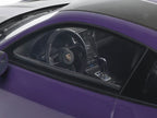 2021 Porsche 911 (991.2) GT2 RS Ultraviolet Metallic with Carbon Stripes 1/18 Model Car by GT Spirit