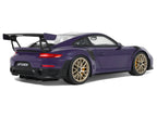 2021 Porsche 911 (991.2) GT2 RS Ultraviolet Metallic with Carbon Stripes 1/18 Model Car by GT Spirit-0