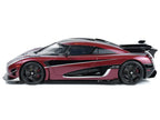 2017 Koenigsegg Agera RS Deep Red Metallic with Black Stripes 1/18 Model Car by GT Spirit-0