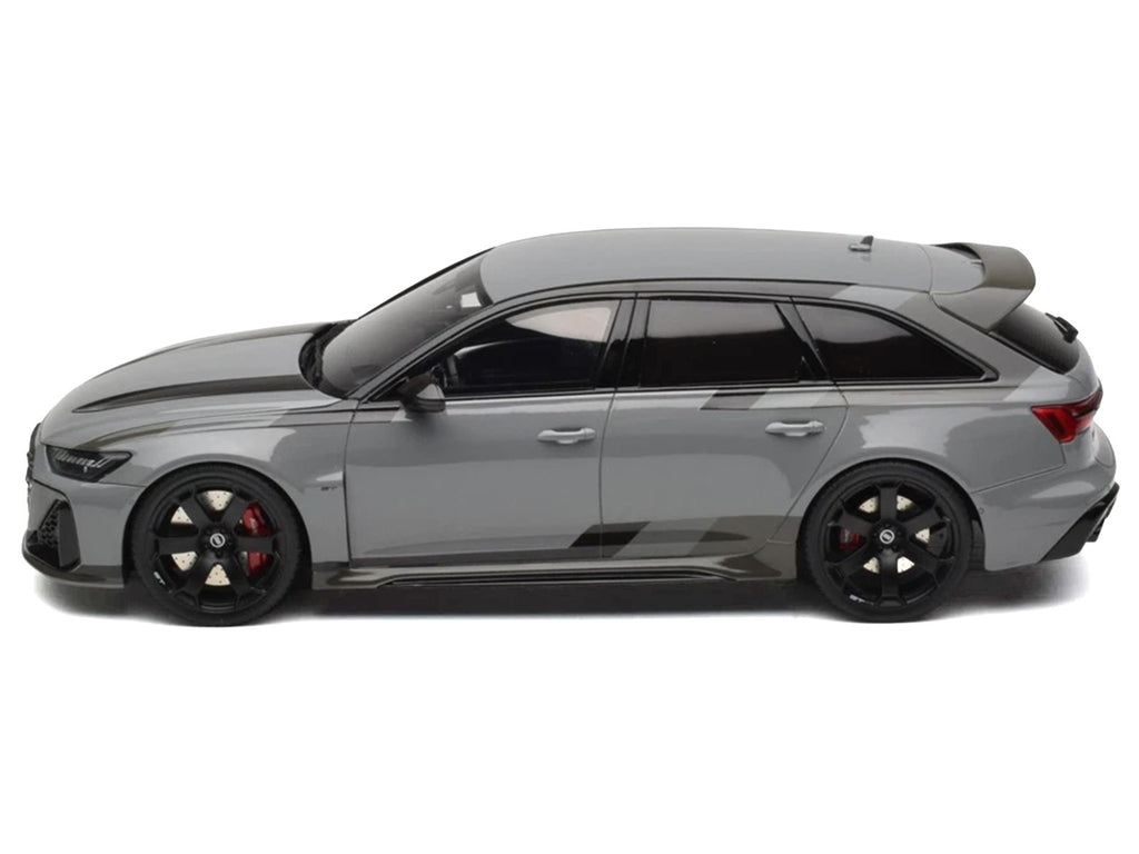 2024 Audi RS 6 GT Gray 1/18 Model Car by GT Spirit