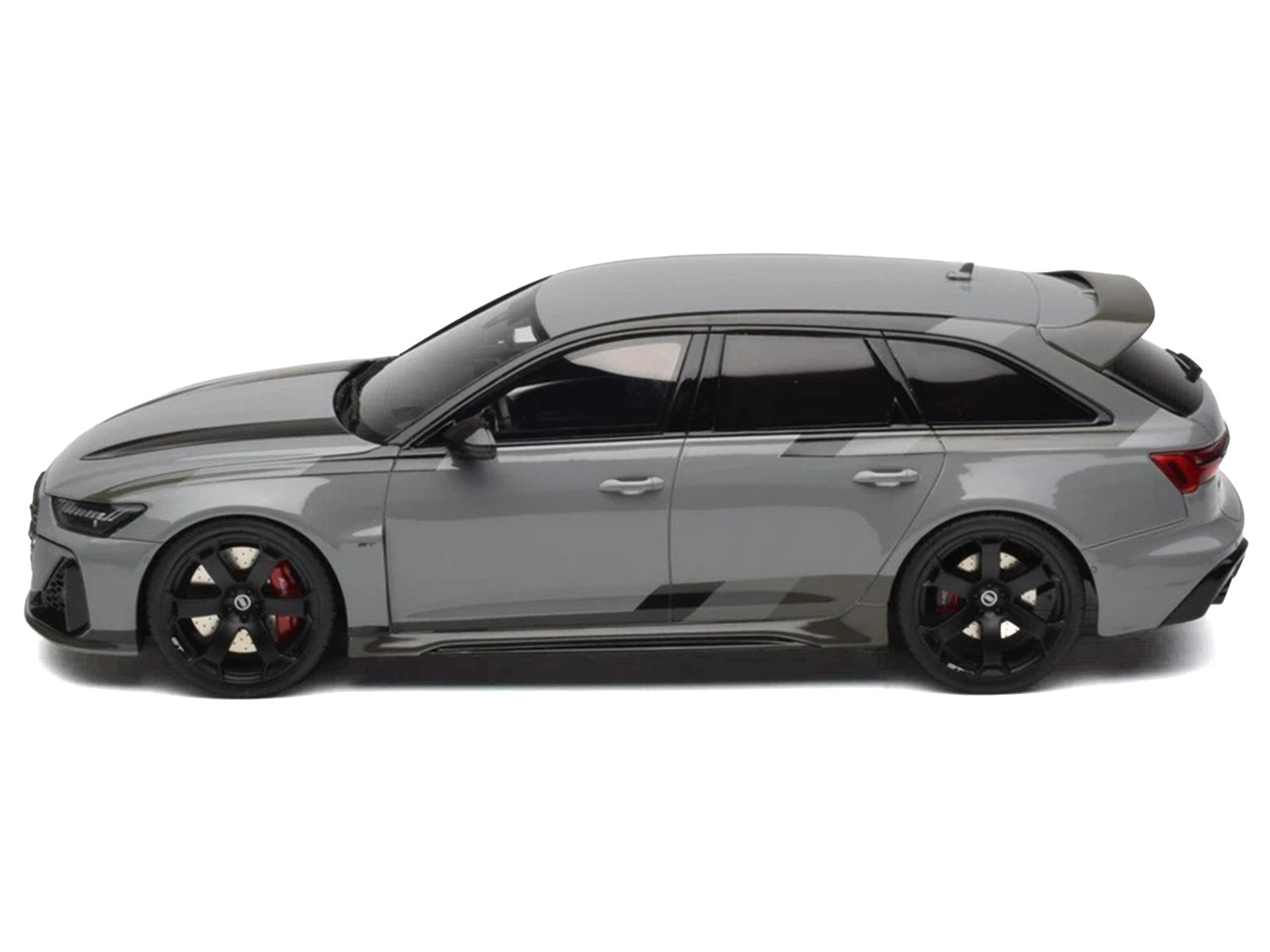 2024 Audi RS 6 GT Gray 1/18 Model Car by GT Spirit