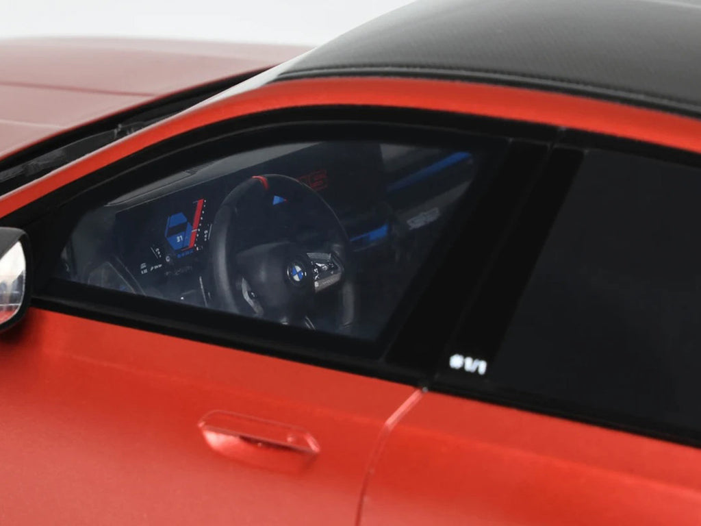 2025 BMW M5 (G90) Pebble Beach Edition Fire Orange Metallic with Black Top 1/18 Model Car by GT Spirit-3