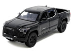 2023 Toyota Tundra TRD 4x4 Pickup Truck Black with Sunroof and Wheel Rack 1/24 Diecast Model Car-2