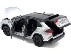 Toyota Rav4 Hybrid XSE Silver Metallic with Black Top and Sunroof 1/24 Diecast Model Car-2