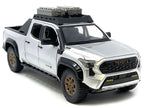2024 Toyota Tacoma Trailhunter Edition Pickup Truck Silver Metallic 1/24 Diecast Model Car-1