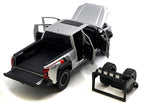 2024 Toyota Tacoma TRD Off Road Edition Pickup Truck Silver Metallic with TRD Stripes with Sunroof and Wheel Rack Limited Edition to 2400 pieces Worldwide 1/24 Diecast Model Car-1