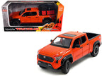 2024 Toyota Tacoma TRD Off-Road Edition Pickup Truck Octane Orange with Bed Camper 1/24 Diecast Model Car-2