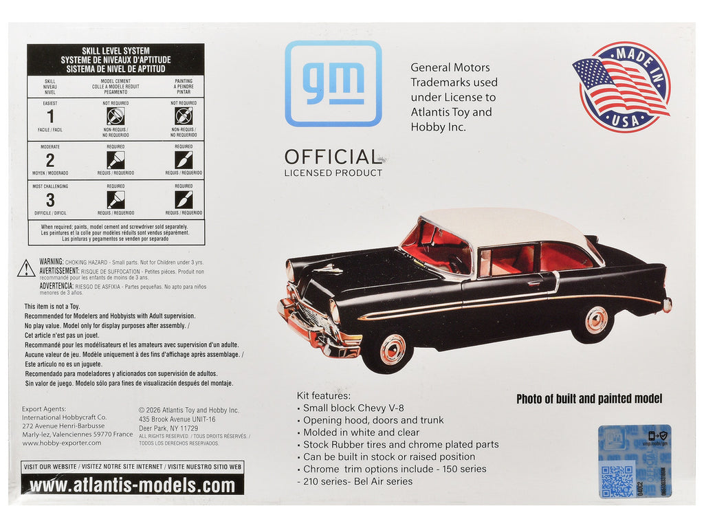 Skill 3 Model Kit 1956 Chevrolet Bel Air "Route 66" 1/25 Scale Model by Atlantis-2