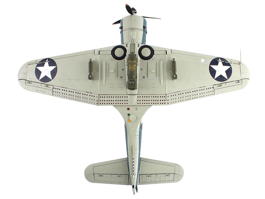 Douglas SBD-3 Dauntless Aircraft "Dusty Kleiss S-7 Scouting Six USS Enterprise" (1942) United States Navy "Premium Collection" 1/32 Diecast Model by Hobby Master-1