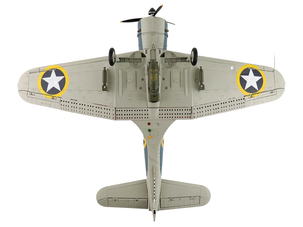 Douglas SBD-3 Dauntless Aircraft "06624 41-S-13 Operation Torch VS-41 USS Ranger" (1942) United States Navy "Premium Collection" 1/32 Diecast Model by Hobby Master-4
