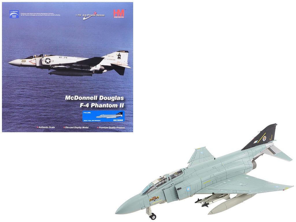 McDonnell Douglas F-4J(UK) Phantom II Fighter-Bomber Aircraft "ZE359 AF Wattisham England" British Royal Air Force "Air Power Series" 1/72 Diecast Model by Hobby Master-4