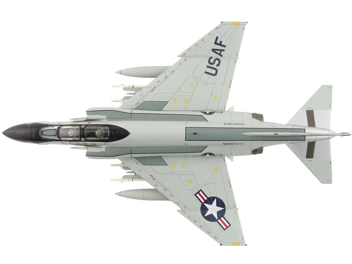 McDonnell Douglas F-4D Phantom II Fighter-Bomber Aircraft "65608 148th Fighter-Interceptor Group Minnesota Air National Guard Duluth International Airport" (1984) United States Air Force "Air Power Series" 1/72 Diecast Model by Hobby Master-3