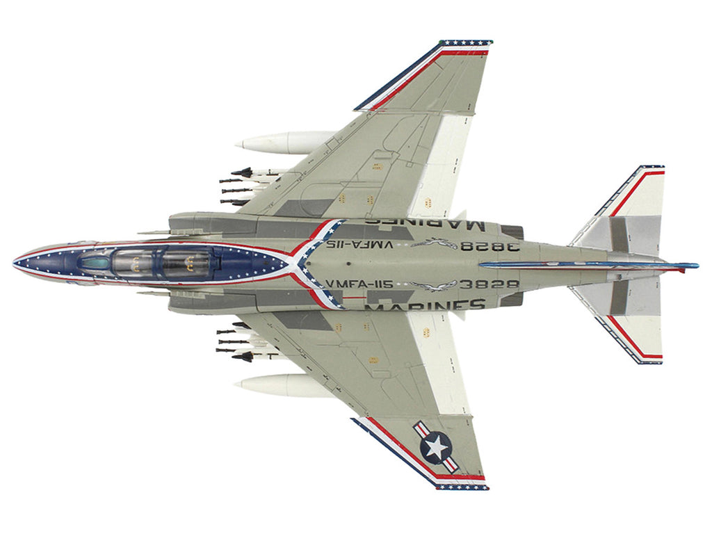 McDonnell Douglas F-4J Phantom II Fighter-Bomber Aircraft "153828 MCAS Iwakuni Japan" (1976) United States Marine Corps "Air Power Series" 1/72 Diecast Model by Hobby Master-2