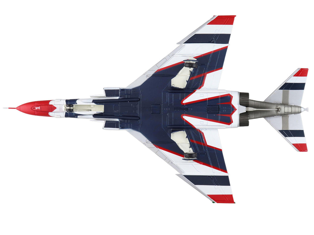 McDonnell Douglas F-4E Phantom II Fighter-Bomber Aircraft "Thunderbirds No.1 Plane 1973/74 Season" United States Air Force "Air Power Series" 1/72 Diecast Model by Hobby Master-3