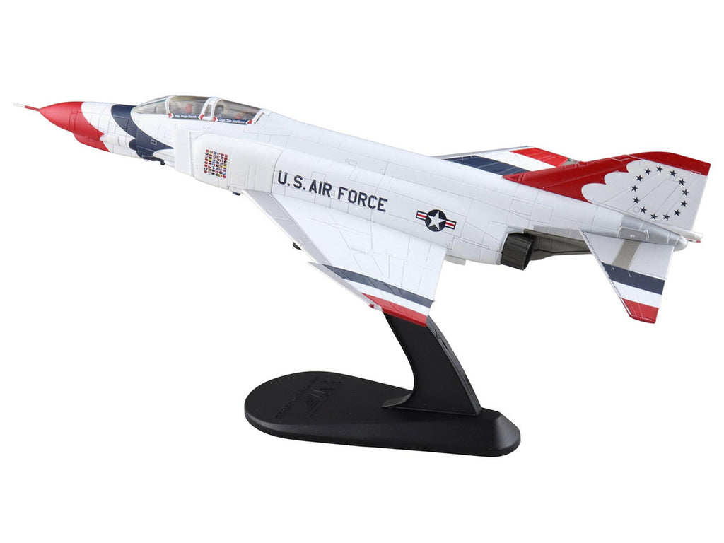 McDonnell Douglas F-4E Phantom II Fighter-Bomber Aircraft "Thunderbirds with Decals for No.1 to 7 planes 1973/74 Season" United States Air Force "Air Power Series" 1/72 Diecast Model by Hobby Master-4