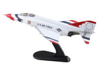 McDonnell Douglas F-4E Phantom II Fighter-Bomber Aircraft "Thunderbirds with Decals for No.1 to 7 planes 1973/74 Season" United States Air Force "Air Power Series" 1/72 Diecast Model by Hobby Master-4