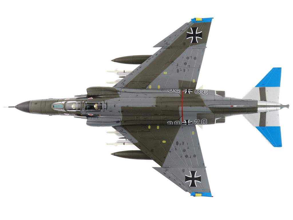 McDonnell Douglas F-4F Phantom II Fighter-Bomber Aircraft "Jagdgeschwader 74 (JG 74) Molders" (1982) German Luftwaffe "Air Power Series" 1/72 Diecast Model by Hobby Master-3