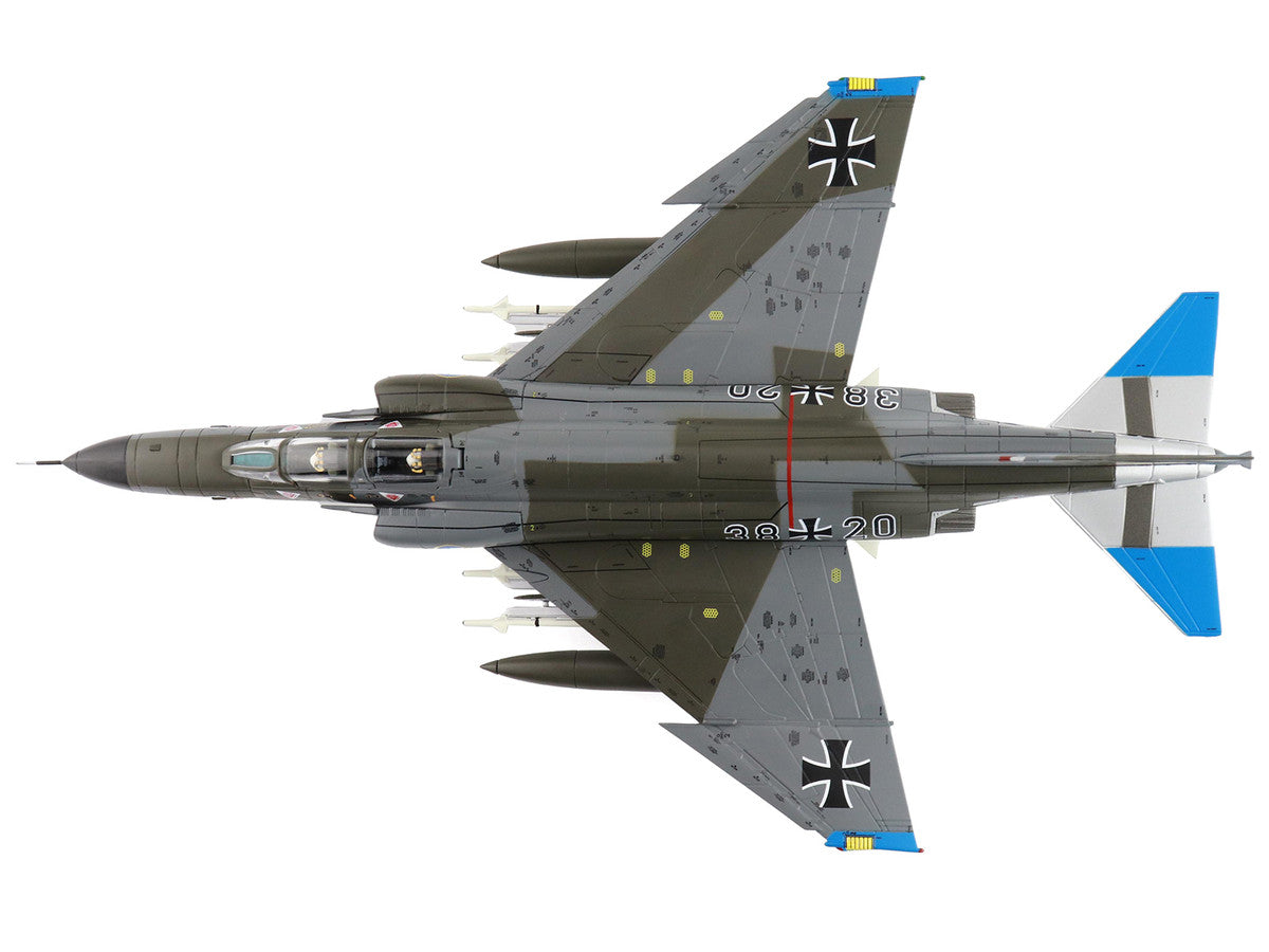 McDonnell Douglas F-4F Phantom II Fighter-Bomber Aircraft "Jagdgeschwader 74 (JG 74) Molders" (1982) German Luftwaffe "Air Power Series" 1/72 Diecast Model by Hobby Master-3