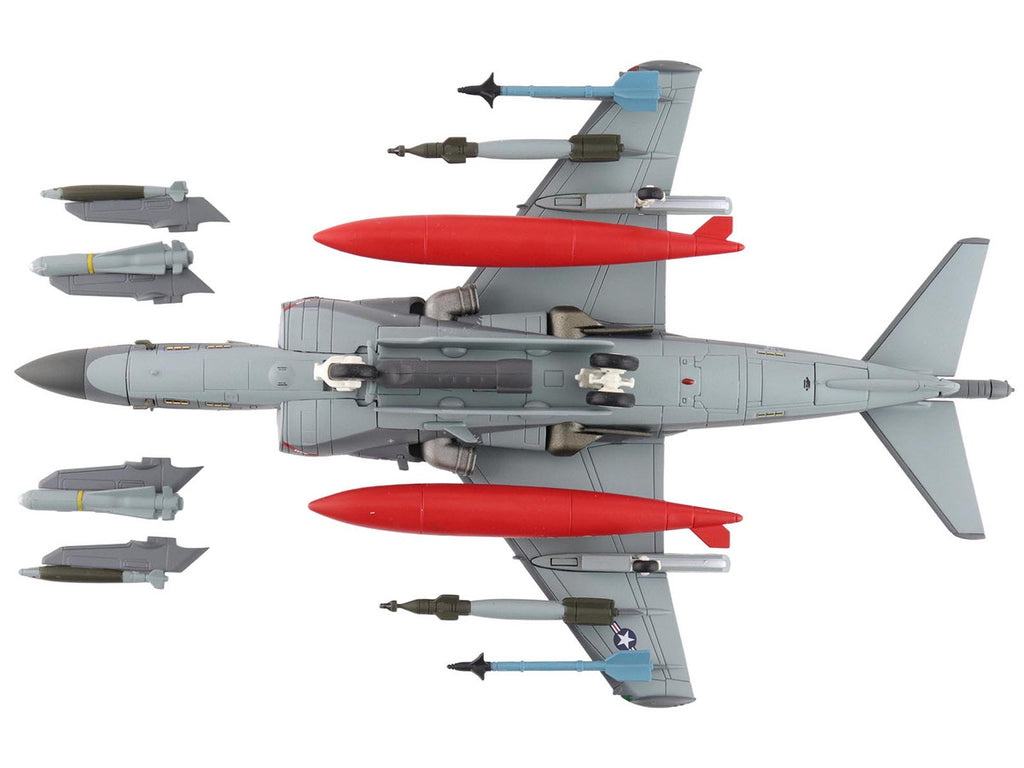 British Aerospace AV-8B Harrier II Plus Aircraft "164569 VMA-223 Bulldogs MCAS Cherry Point" (2025) United States Marine Corps "Air Power Series" 1/72 Diecast Model by Hobby Master-3