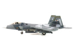 Lockheed F-22 Raptor Stealth Aircraft "Splinter Camouflage" United States Air Force "Air Power Series" 1/72 Diecast Model by Hobby Master-0