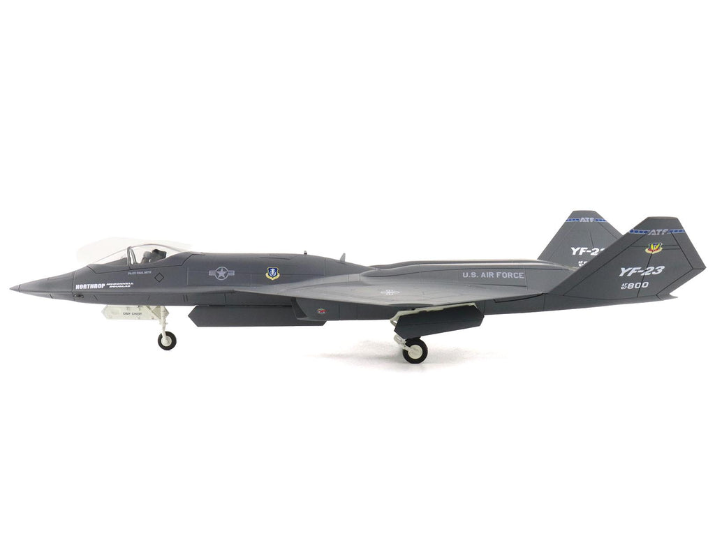 Northrop YF-23 Black Widow II Stealth Fighter Aircraft "#87-0800 PAV-1" (1990) United States Air Force "Air Power Series" 1/72 Diecast Model by Hobby Master