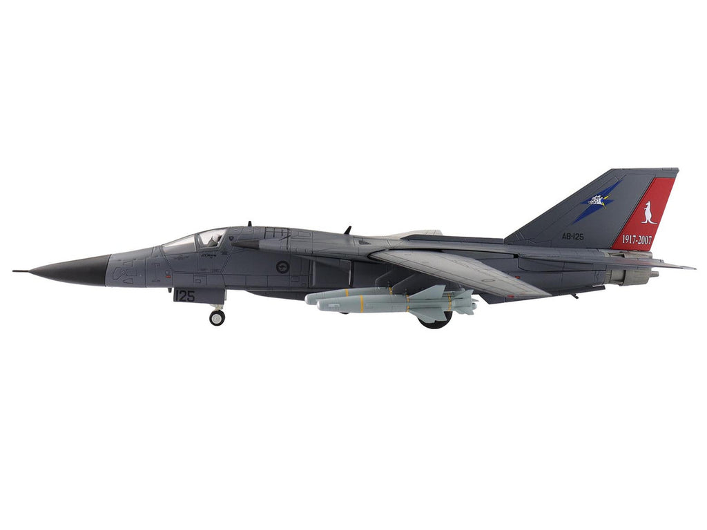 General Dynamics F-111C Pig Aircraft "90th Anniversary of No. 6 Squadron" (2007) Royal Australian Air Force  "Air Power Series" 1/72 Diecast Model by Hobby Master-2