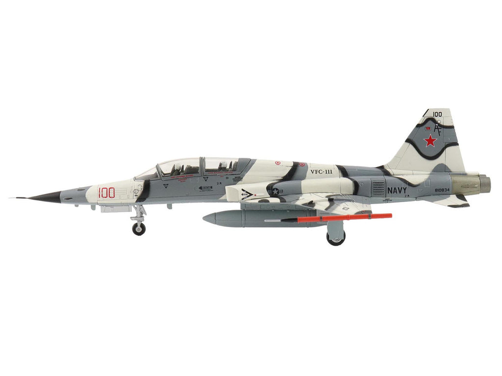 Northrop F-5F Tiger II Aircraft "810834 Franken Tiger VFC-111 Sundowners" (2023) United States Navy "Air Power Series" 1/72 Diecast Model by Hobby Master-2