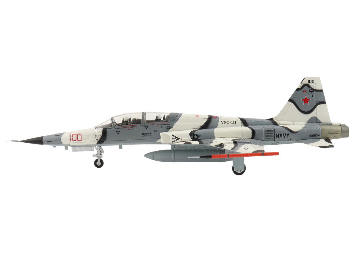 Northrop F-5F Tiger II Aircraft "810834 Franken Tiger VFC-111 Sundowners" (2023) United States Navy "Air Power Series" 1/72 Diecast Model by Hobby Master-2