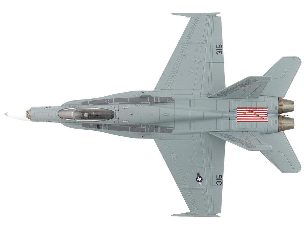 McDonnell Douglas F/A-18C Hornet Aircraft "VFA-15 Retro TAC Demo Jet VFA-106 Gladiators" (2017) United States Navy "Air Power Series" 1/72 Diecast Model by Hobby Master-3