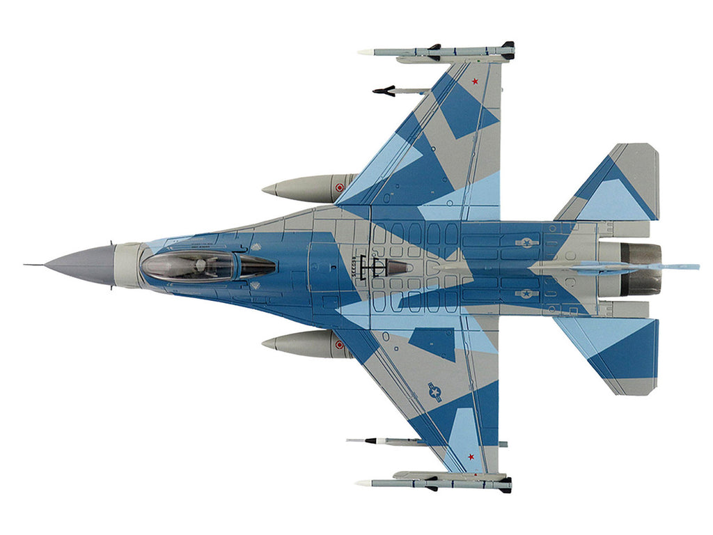 Lockheed F-16C Fighting Falcon Fighter Aircraft "86-0335 Blue Splinter 354th Wing 18th AGRS Eielson AFB" (2018) United States Air Force "Air Power Series" 1/72 Diecast Model by Hobby Master-3