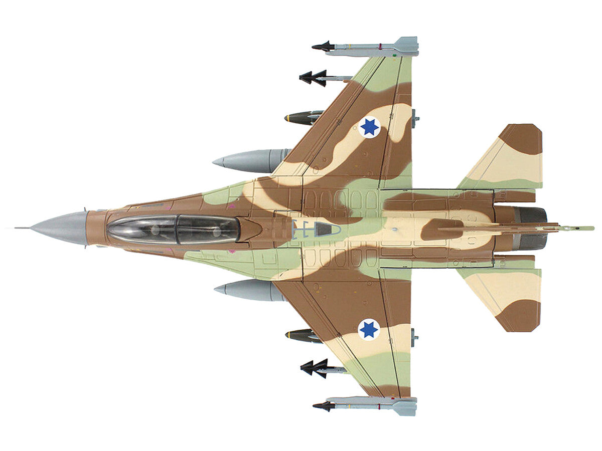 Lockheed F-16D Fighting Falcon Fighter Aircraft "628 Barak 105 Squadron The Scorpion" Israeli Air Force "Air Power Series" 1/72 Diecast Model by Hobby Master-2