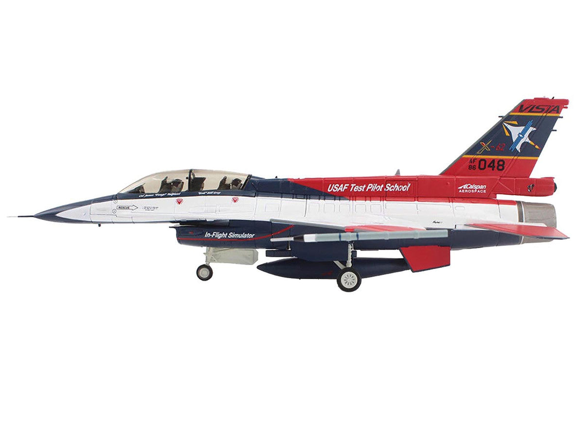General Dynamics X-62A VISTA Aircraft "86-0048 USAF Test Pilot School Edwards Air Force Base" (2024) United States Air Force "Air Power Series" 1/72 Diecast Model by Hobby Master-1
