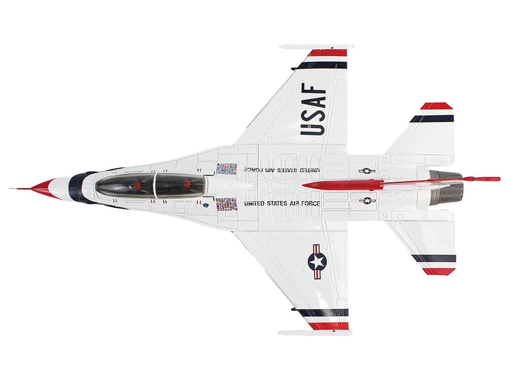 Lockheed F-16D Fighting Falcon Fighter Aircraft "No.7 Thunderbirds Nellis Air Force Base" (2017) United States Air Force "Air Power Series" 1/72 Diecast Model by Hobby Master-1
