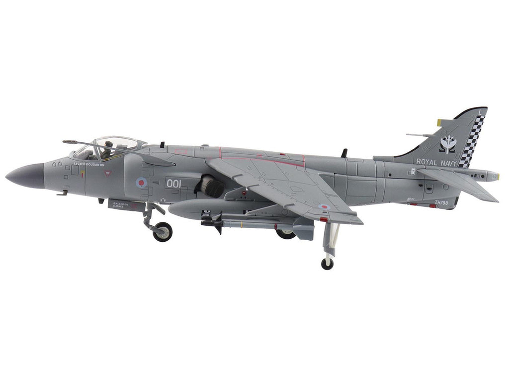 British Aerospace Sea Harrier FA.2 Aircraft with Sea Eagle Missiles "ZH796" (2018) British Royal Navy "Air Power Series" 1/72 Diecast Model by Hobby Master-2