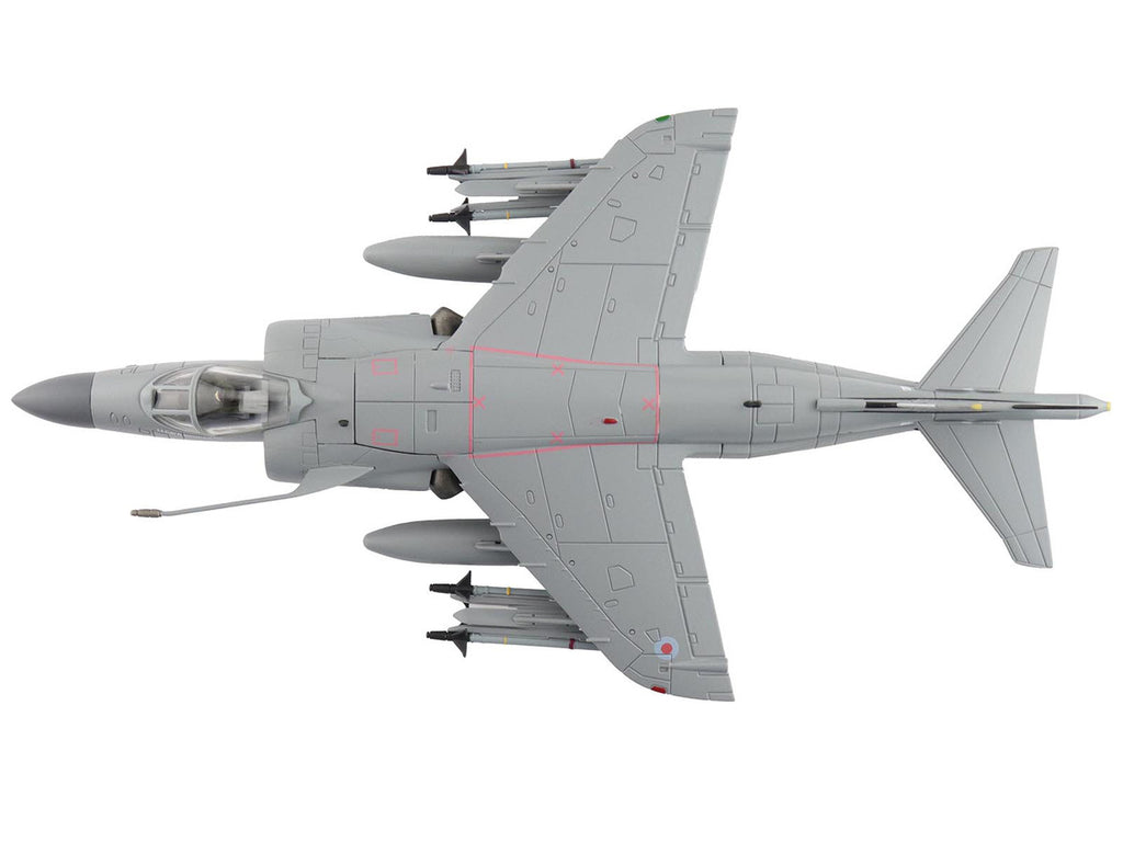 British Aerospace Sea Harrier FA.2 Aircraft with Sea Eagle Missiles "ZH796" (2018) British Royal Navy "Air Power Series" 1/72 Diecast Model by Hobby Master-1