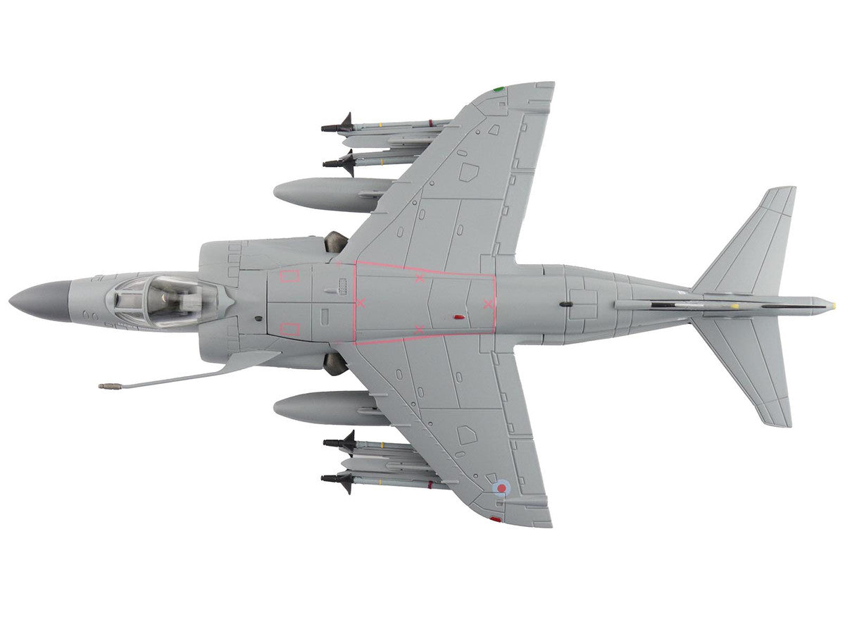British Aerospace Sea Harrier FA.2 Aircraft with Sea Eagle Missiles "ZH796" (2018) British Royal Navy "Air Power Series" 1/72 Diecast Model by Hobby Master-1